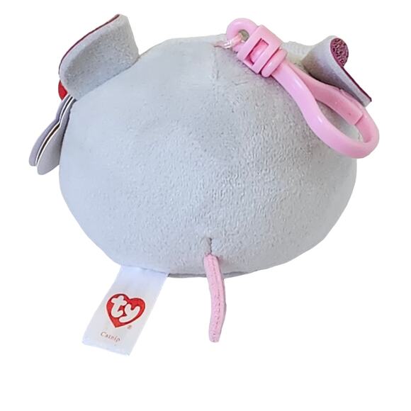 TY Mini Beanie Squishies (Squish-A-Boos) Plush - CATNIP the Mouse (3 inch) - Picture 3 of 9